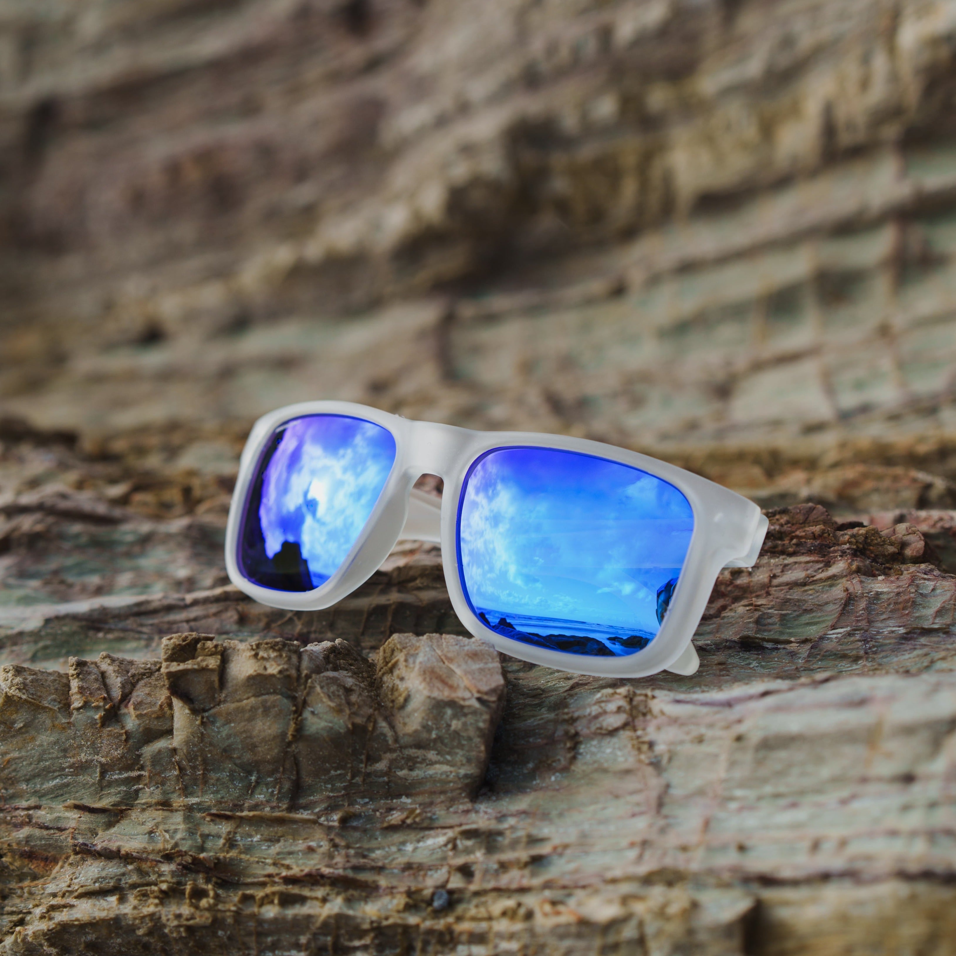 TrailTrekker - Clear Frame & Blue Polarised Lens